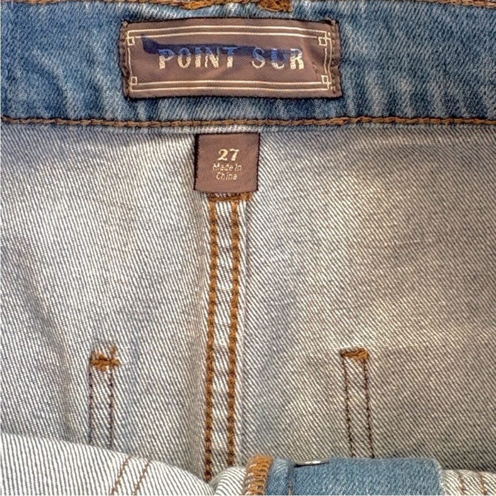 EUC J. Crew Point Sur Wide Leg Crop
Button Fly Jeans Size 27 - Picture 5 of 9